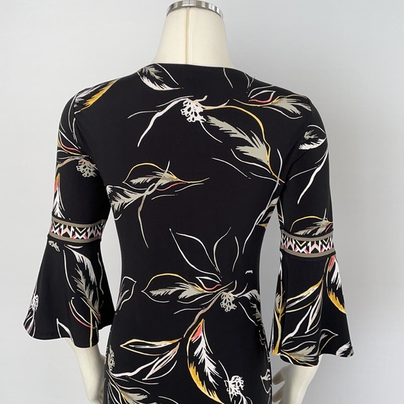 WHBM 3/4 Sleeve Floral Print Shift Dress  X Small - Picture 16 of 16